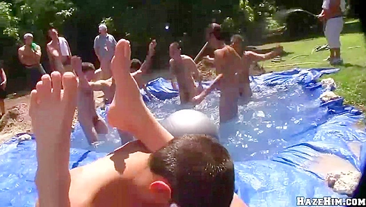 Sultry Sun-Kissed Threesome: Steamy Poolside Action, Naked Skinny Dipping Escapades -