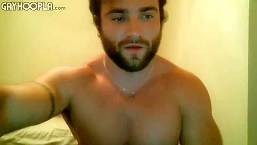 Bearded Bears Thrilling Solo: Jerking Off His Massive, Veiny Cock On Live Cam –