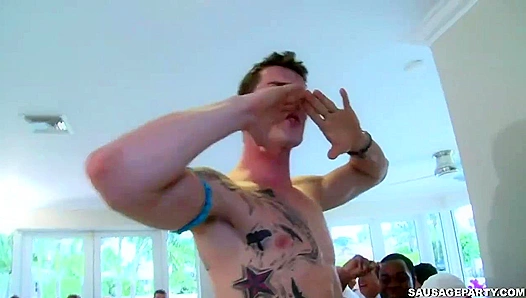 Raw Passion Ignites in Raunchy College Orgy: Unbridled Male Desire Overflows in Wild Sex