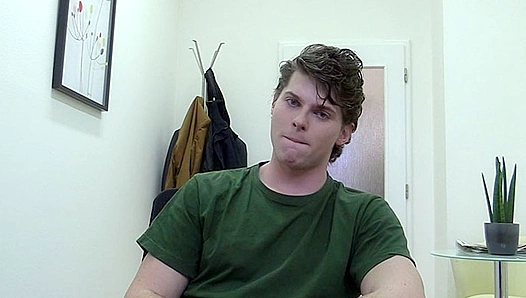 Young Talent Unleashes Fiery Frenzy: Fresh Face Jerks Off Hard for Scouts Steamy Audition