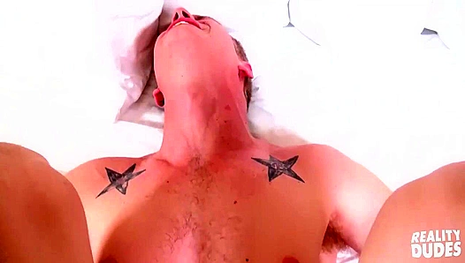 Straight Boy Shawns Sensual Initiation: Sucking Loving His First Big Gay Cock