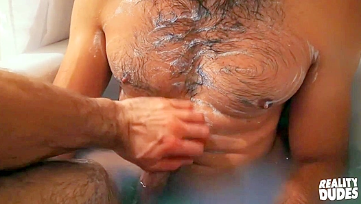 Deep Throat Delight: Hairy Stud Enjoys Raw Passion with Straight-Acting Pauls Thick Cock