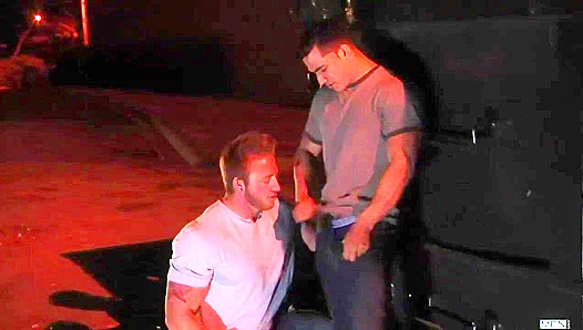 Midnight Throes Ignite When Topher DiMaggio Seizes Aaron Bruisers Clenching Rear –