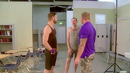 Tommy Defendi Rides Colby Jansens Thick Cock in Dominant Threesome - GayXXX 18+