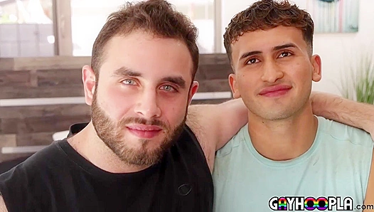 Steamy Latin Threesome: Juan Lucass Tight Hole Devoured by Hung Isaac Hauncho on GayHoopla