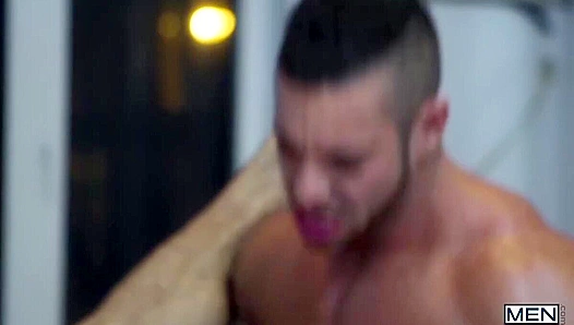 Beefy Rivals Clash: Jack, William Marco Wrestle in Raw Gay Threeway – Str8toGay