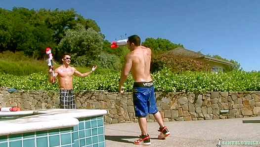 Brawny Beefcakes Samuel Johnny Clash in Raw, Raunchy Anal Threesome – GayPornX 18+