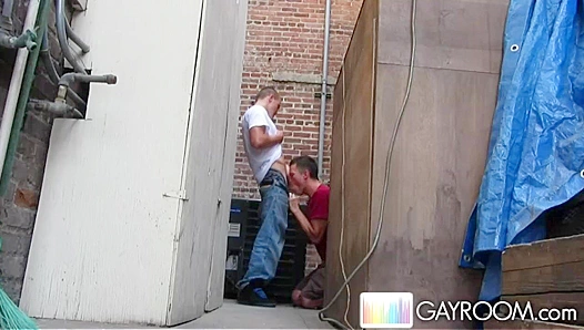 Alex Andrews Enjoys an Intense Throat Job, Savoring the Heat of Hard Gay Cock –